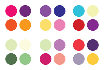 Abstract color palette Color swatches
