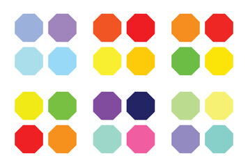 Abstract color palette Color swatches