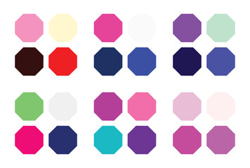 Abstract color palette Color swatches