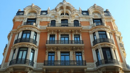 Obraz premium Elegant Historic Building Facade