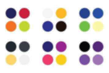 Abstract color palette Color swatches