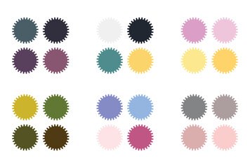 Abstract color palette Color swatches