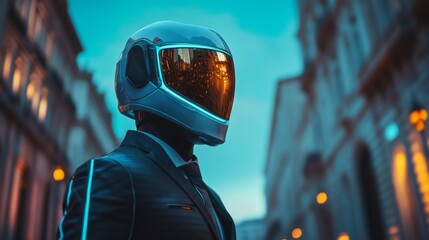 Fototapeta premium Futuristic Urban Explorer