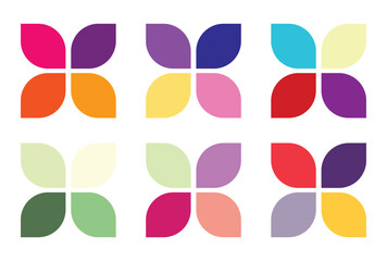 Abstract color palette Color swatches
