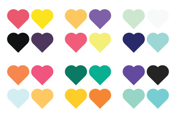 Abstract color palette Color swatches