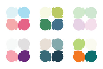 Abstract color palette Color swatches