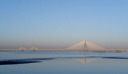 Bandra Worli Sea Link in Mumbai in Day Light	
