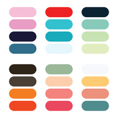 Obraz premium Abstract color palette Color swatches