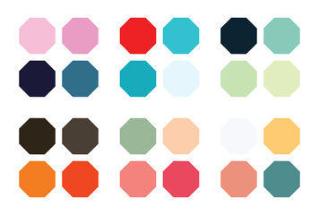 Abstract color palette Color swatches
