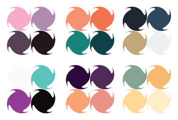 Fototapeta premium Abstract color palette Color swatches