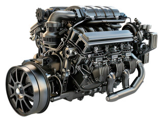 Obraz premium PNG Car engine transportation motorcycle machine.