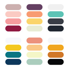Obraz premium Abstract color palette Color swatches
