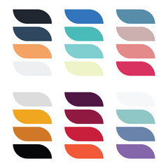 Fototapeta premium Abstract color palette Color swatches