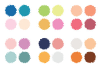 Abstract color palette Color swatches
