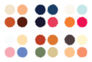 Abstract color palette Color swatches
