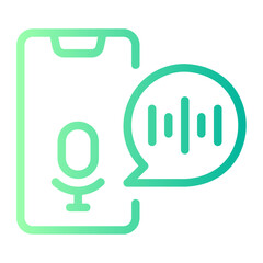 voice assistant gradient icon