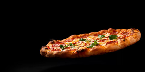 Regina Style Pizza isolated on transparent background

