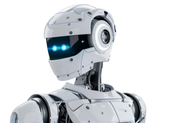 How Robotics Will Shape the Future of Work Environments Isolated on Transparent Background