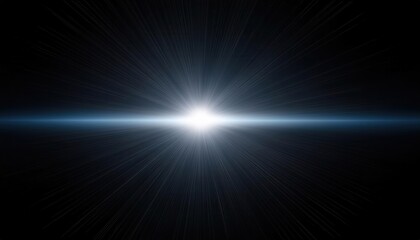 Obraz premium Blinding Cosmic Explosion. Radiant Starburst with Expanding Light Rays in Deep Space, Ideal for Sci-Fi Visuals, Astronomical Concepts, Speed of Light Themes, and Futuristic Backgrounds