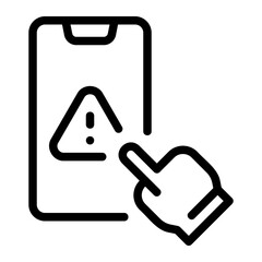 Fototapeta premium report issue line icon