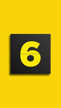 Compte &agrave; rebours analogique 10 secondes, avec zoom l&eacute;ger