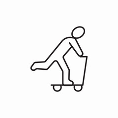 scooter ride icon sign vector