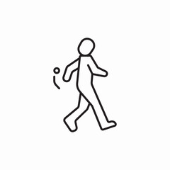 walking walk icon sign vector