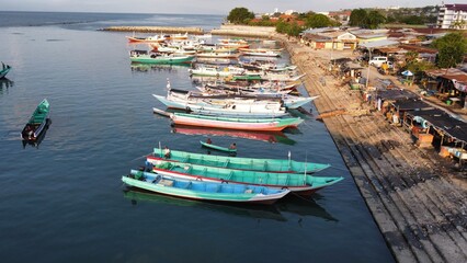 Traditional fishing boats on the beach