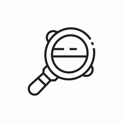 hand mirror icon sign vector