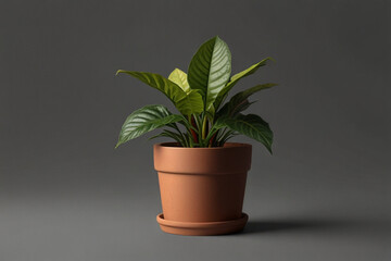 Obraz premium Houseplant pot on background