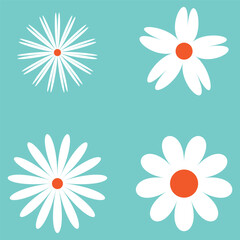 Flower icon. black flower icon. simple flower icon collection. vector illustration.