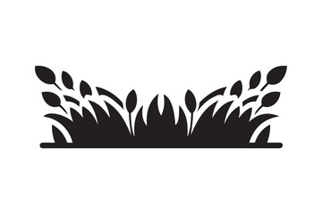 Obraz premium Grass With Leaves Vector Art & Illustration
