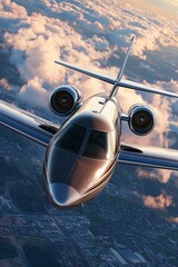 Fototapeta premium Jet plane in flight.
