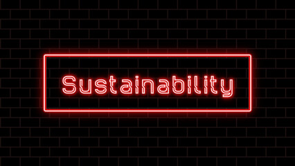 Sustainability(持続可能性) のホワイトボード風イラスト