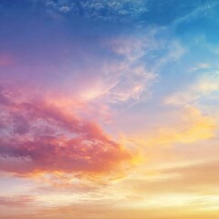 Obraz premium Abstract vivid sky at sunset.