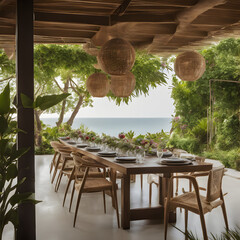 Nature's Paradise: Relaxation Among Flowers and Waves