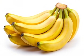 Bananas isolated on the white background