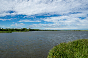 clouds over the lake