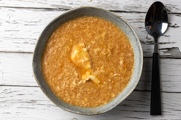 Hungarian traditional food - egg soup