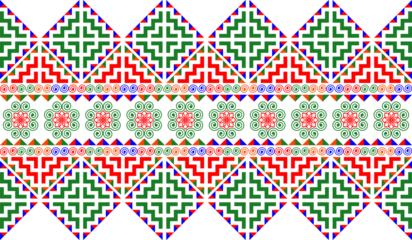 Abstract background, pattern, floral and vine design, designed by imitating the Hmong ethnic pattern
