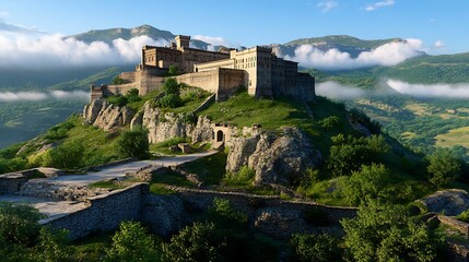 Naklejka premium Majestic castle view
