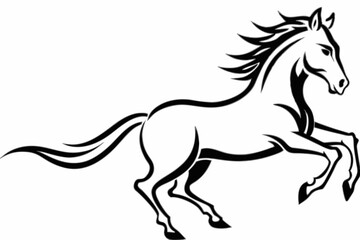 Dynamic Horse Silhouette Design