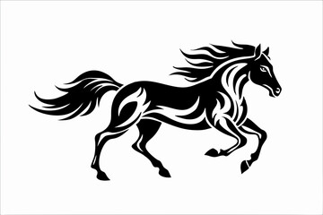 Obraz premium Dynamic Horse Silhouette Design
