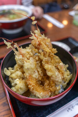 Seafood tempra in Hokkaido