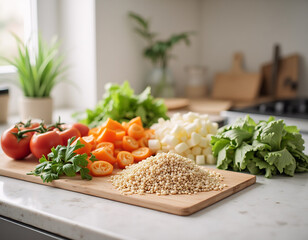 Meal Prep with Fresh Ingredients for Healthy Cooking