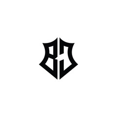 BJ monogram logo design letter text name symbol monochrome logotype alphabet character simple logo