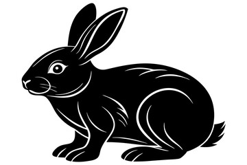 Adorable Rabbit Silhouette Design