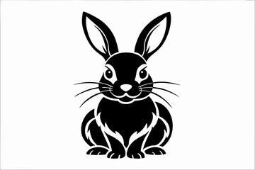 Obraz premium Adorable Rabbit Silhouette Design
