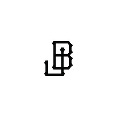 BJ monogram logo design letter text name symbol monochrome logotype alphabet character simple logo