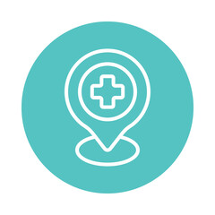 Obraz premium Placeholder vector Circle Design icon. Volunteering Symbol on White background EPS 10 File